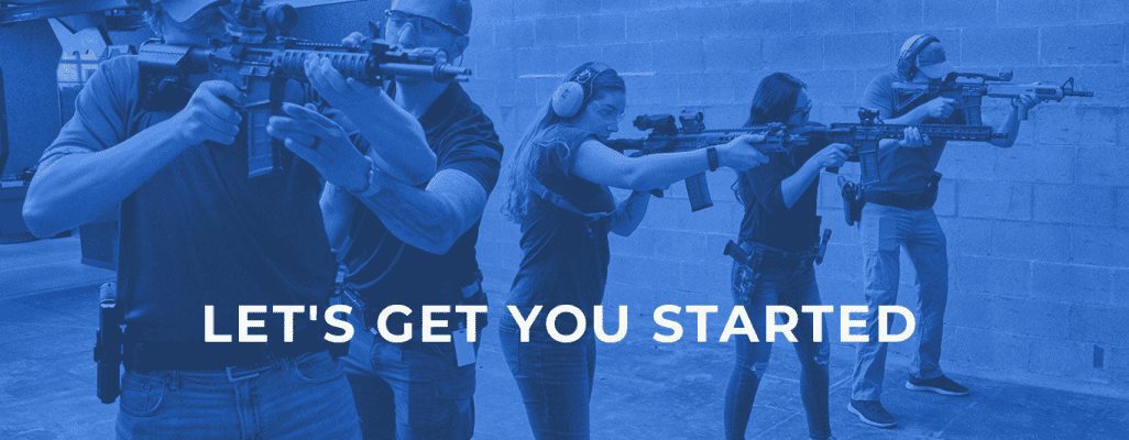 What to Expect at an Indoor Gun Range in Mesa 3 People at firing range - Let's Get You Started